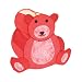 Lumisource IV-TEDDY BEAR Barry NTP Table Lamp, Red
