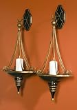 Garamore Traditional Exotic Large Wall Lantern Corbel Style Candle Sconces