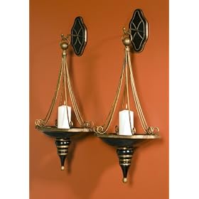 Garamore Traditional Exotic Large Wall Lantern Corbel Style Candle Sconces