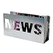PT PT0024SI Zeitungsständer News Metall silber