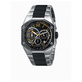 Men's Carrera� Athletic Chronograph Watch Stainless Steel Carbon Link Bracelet