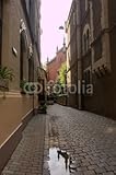 IMAGE OF Wallmonkeys Peel and Stick Wall Decals - The Old Narrow Street in Riga - 72