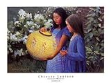 Anthony Watkins - Chinese Lantern Size 32x24 By Anthony Watkins. ART PRINT ON CANVAS with 3/4 inch deep bars. Size: 32 x 24 Inches