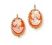 14k White Gold Wings of Love Diamonds Cameo