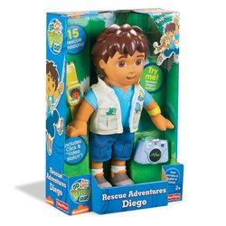 Childrens Toyshop   : GO DIEGO GO RESCUE ADVENTURE DIEGO DOLL