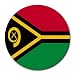 Vanuatu Flag Round Mouse Pad