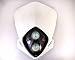 WHITE FAIRING HALOGEN MOTORCYCLE STREETFIGHTER HEADLIGHT