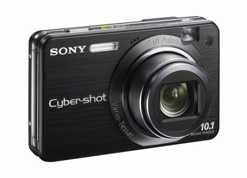 Sony Cybershot DSCW170 & B 10.1MP Digital Camera with 5x Optical Zoom with Super Steady Shot (Black) image