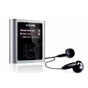 Philips GoGear Raga SA1942/02 4GB MP3 Player - Silver/Aluminium