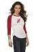 New Jersey Devils Women's 3/4 Sleeve Raglan Top - by Alyssa Milano