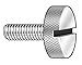 Thumb Screw, Knurled, 10-32x1 L, Pk5