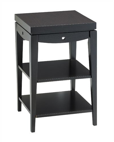 Adesso Library Three-Tier Acct Table, Walnut