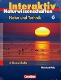 Produkt-Bild: Natur und Technik - Naturwissenschaften interaktiv - Rheinland-Pfalz: Band 6: 4 Themenhefte