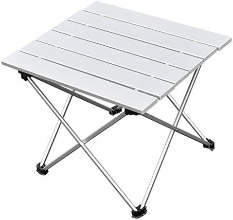Ultralight Aluminum Portable Folding Camping for Indoor and Outdoor Picnic, Camping, Hiking, Travel, Fishing (Sliver, L)