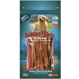 Snack 21 Salmon Fillet for Large Dogs , 2.3-oz resealable bag