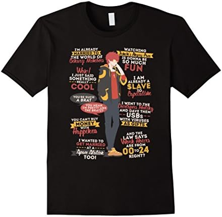 Men's 707 quotes funny t-shirt printing Small Black