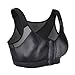 La Isla Women's Front Closure Back Support Firm Control Wirefree Full Coverage Bra