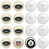 New York Jets 1-TEAM BILLIARDS/POOL TABLE BALL SET (9)