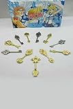 Fairy Tail Collection Set of 11 Golden Zodiac Keys