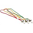 3 Whistles with Lanyard Sports Coach Personal Security