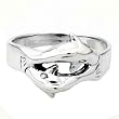 Sterling Silver Ring - 12mm Face Heigh - Sizes: 6-10