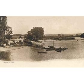 A4 10x8 Gloss Glossy Art Photo PrintMiddlesex Teddington Teddington Weir vintage old photo.jpg