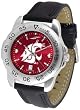 Washington State Cougars NCAA AnoChrome "Sport" Mens Watch (Leather Band)