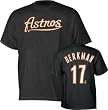 Lance Berkman Black Majestic Player Name and Number Houston Astros Youth T-Shirt