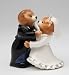 Fine Porcelain Teddy Bear Bride and Groom Salt and Pepper Shaker Set Figurine