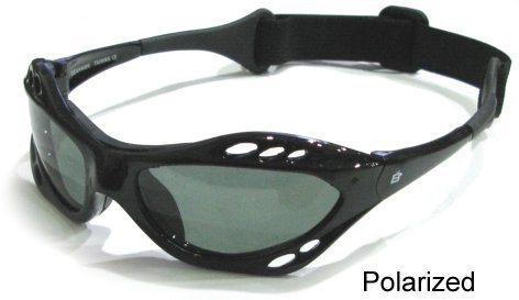 Childrens Toyshop  Sporting Goods : Birdz Eyewear Seahawk 1.1mm Polarized Watersports Sunglasses Goggle Black Frame