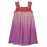 Toddler Girls' Cherokee® Rosette Dress - Orange/Purple 4T