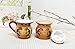 ACK Western Kokopelli Hand Painted Ceramic Creamer & Sugar Set, Sugar Bowl with Lid