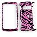 Trans Hot Pink/Black Zebra Print Design Snap-on Faceplate Case Cell Phone Cover For LG Env3 VX9200 +Hot Pink Belt Clip