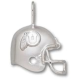 University of Utah Logo Helmet Pendant (Silver)