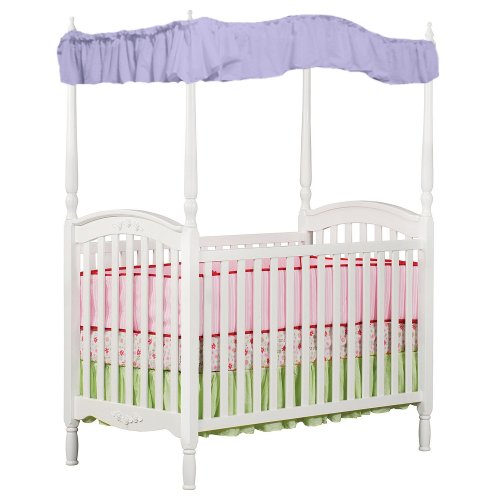 New Crib Size Solid Lavender Princess Canopy Fabric Top