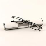 Fashion Spring Hinge Plastic Frame Reading Glasses with Magnetic Checkboard Case