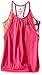 adidas Girls' Big Flow Tank, Shock Pink/Black, Large