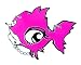 Punky Fish Ladies Enamel Fish Brooch