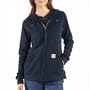 Carhartt WFRK296 Flame-Resistant Zip-Front Hooded Sweatshirt Dark Navy Large