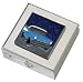 Blue Car Small Pill Box - Polished w/Mirror