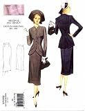 Vogue 1019 Sewing Pattern Repro 1947 Misses Jacket Skirt Suit Size 14 - 22 - Bust 36 - 44