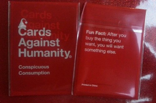 Cards Against Humanity Holiday Promo Pack "Conspicuous Consumption"