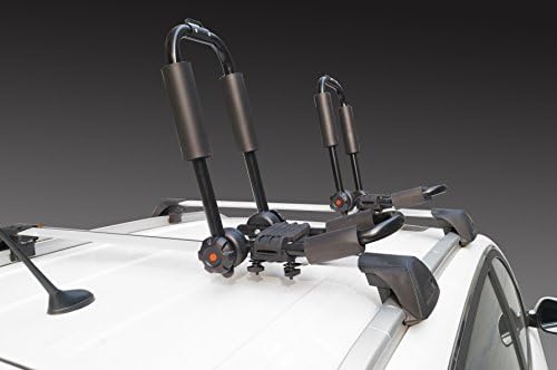 DINORACK 1 Pair 2 Rack Universal Folding J-Bar Kayak With Bow and Stern Lines