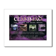 CLANNAD Heart of Irish Music 305x254mm Matted Music Print/Mini Poster - White