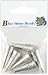 Blue Moon Plated Metal Flower Cones 6/Pkg-Silver