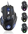 Zelotes 5500 DPI 7 Button LED Optical USB Wired Gaming Mouse Mice for Pro Gamer