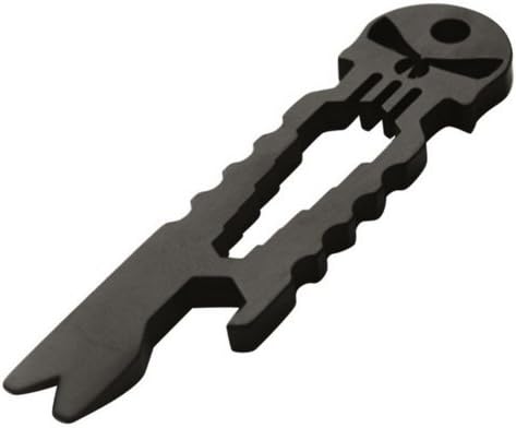 Survival Skull Tool (1 Black Tool per Order). Outdoor Stainless Skull EDC Survival Pocket Tool (Key Chain Pendant Opener).