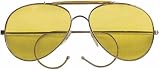 Yellow Lenses Military Air Force Aviator Sunglasses by