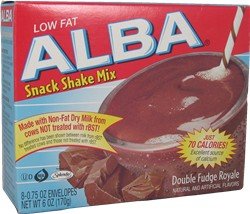 Alba Double Fudge Shake Mix 6oz 6 CT by Hains Celestrial
