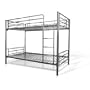 Elite Products Twin over Twin Bunk Bed in Sleek Steel Finish